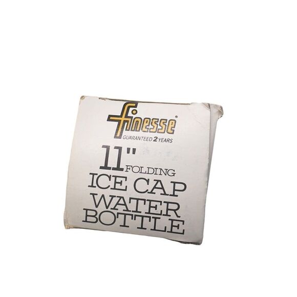 Nwt Finesse 11" Folding Ice Cap Water Bottle 50s Round Blue Bag w/ Original Box - Picture 7 of 10